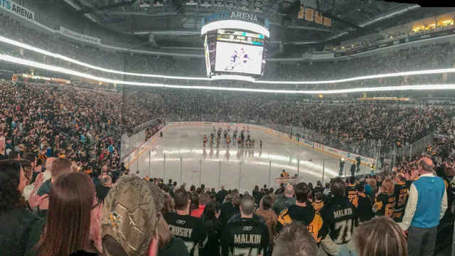 PPG Paints Arena seating bowl during a Pittsburgh Penguins game